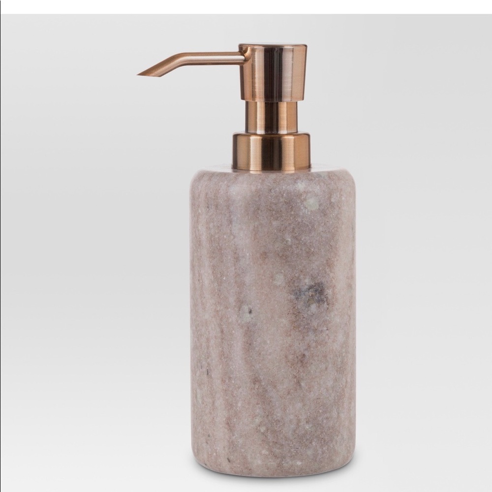 Marble brass soap dispenser
